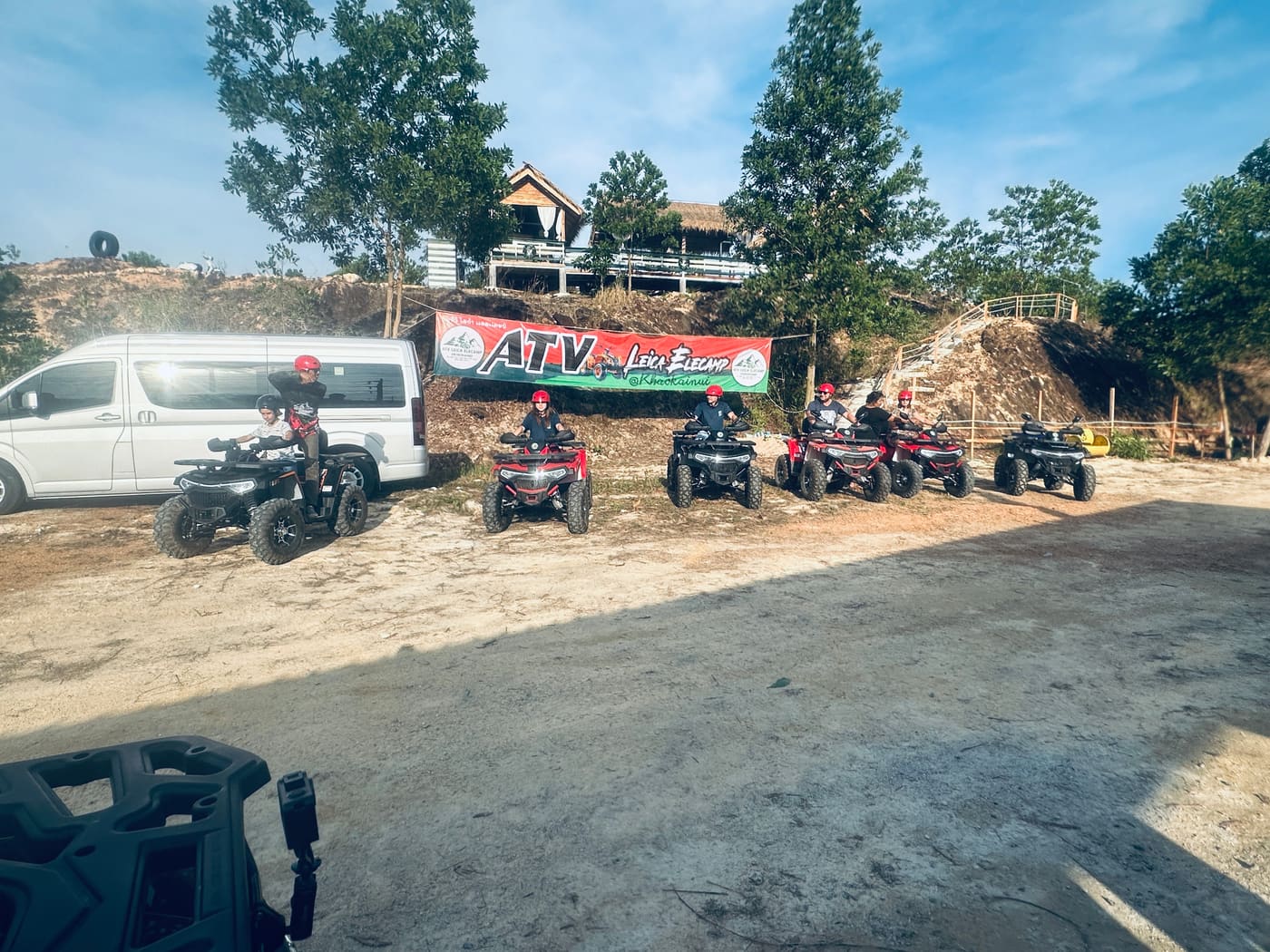 Guests on an ATV tour near Khao Lak